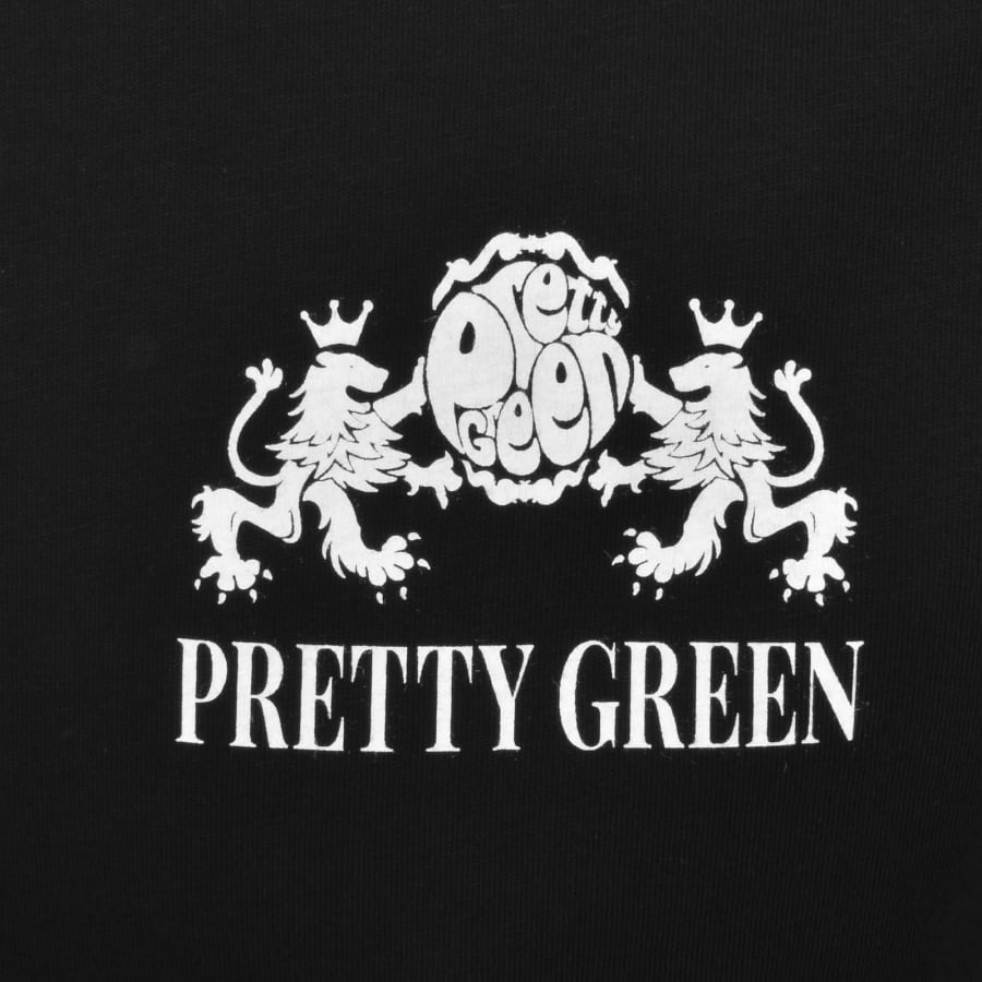 Image number 4 for Pretty Green Ember T Shirt Black
