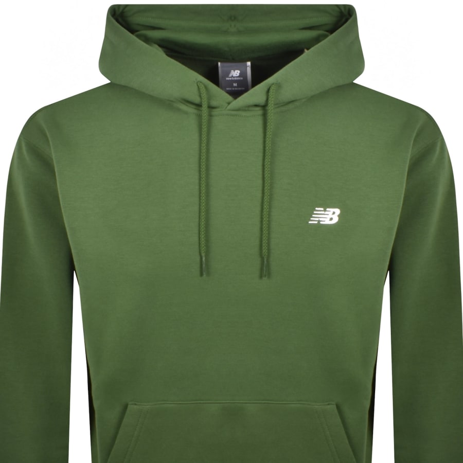 Image number 2 for New Balance Logo Hoodie Alpine Green