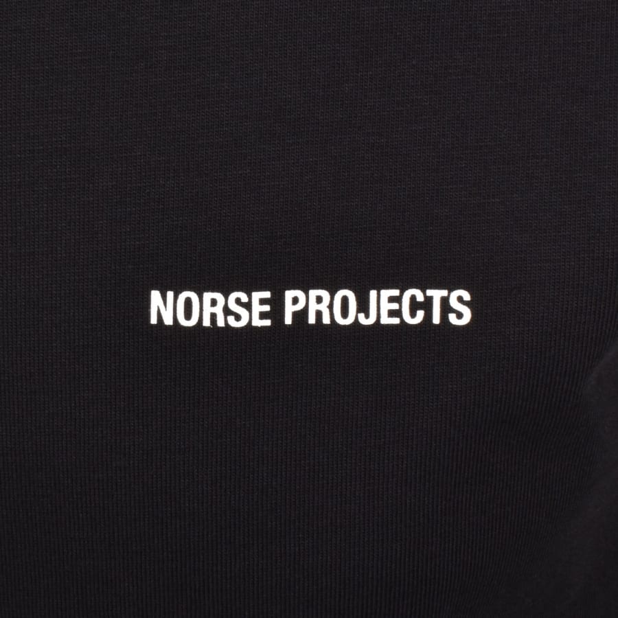 Image number 3 for Norse Projects Johannes Logo Print T Shirt Black