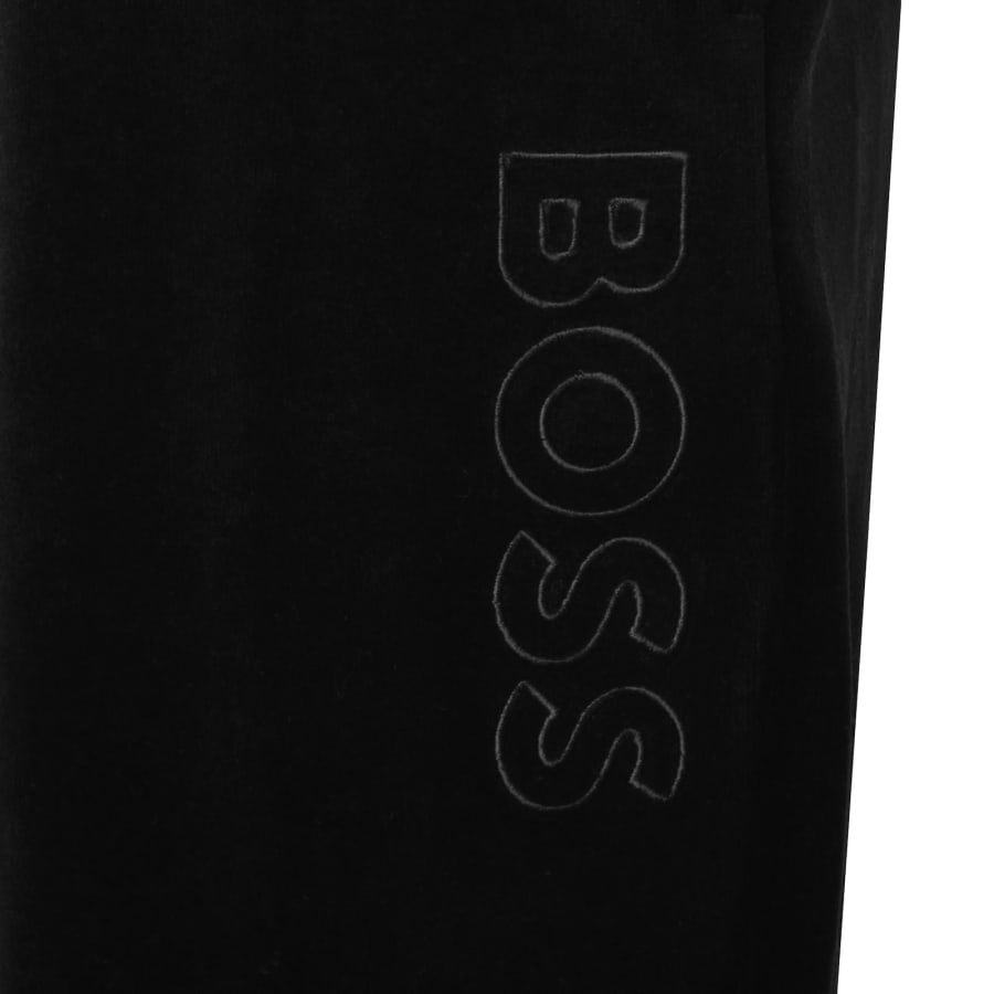 Image number 4 for BOSS Velour Joggers Black