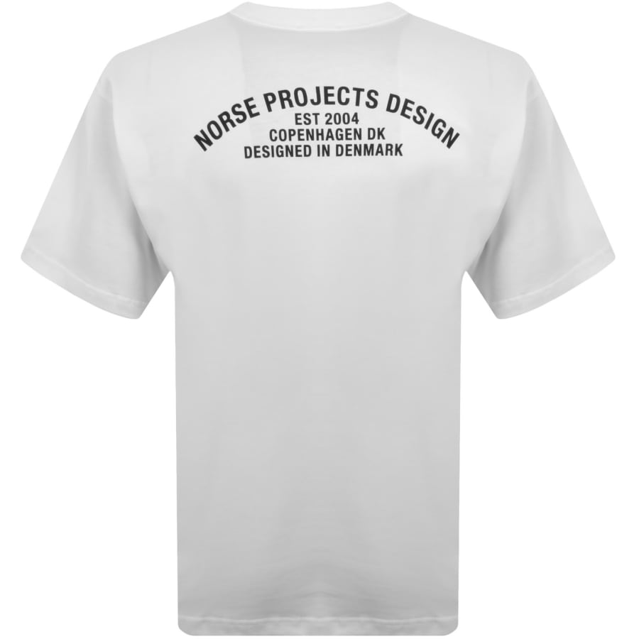 Image number 4 for Norse Projects Simon Arch Print T Shirt White