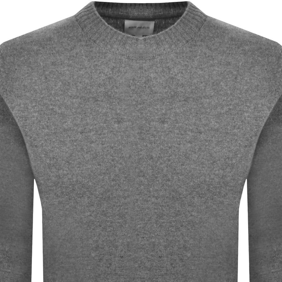 Image number 2 for Norse Projects Marino Lambswool Jumper Grey