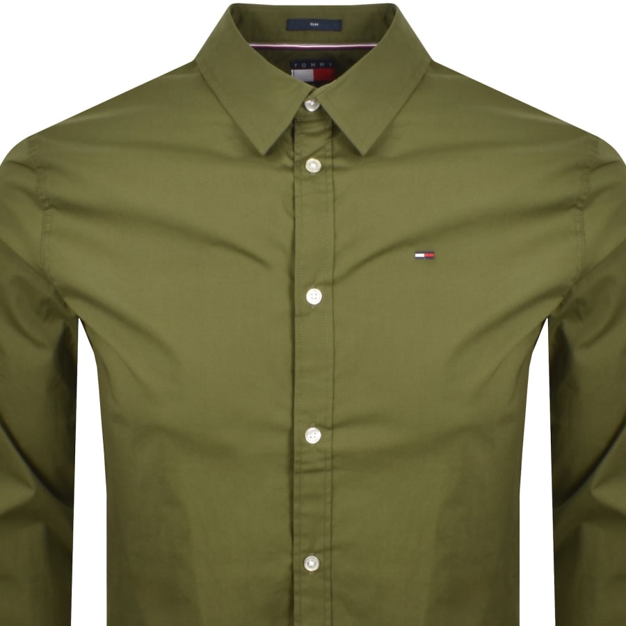 Image number 2 for Tommy Jeans Long Sleeved Shirt Green