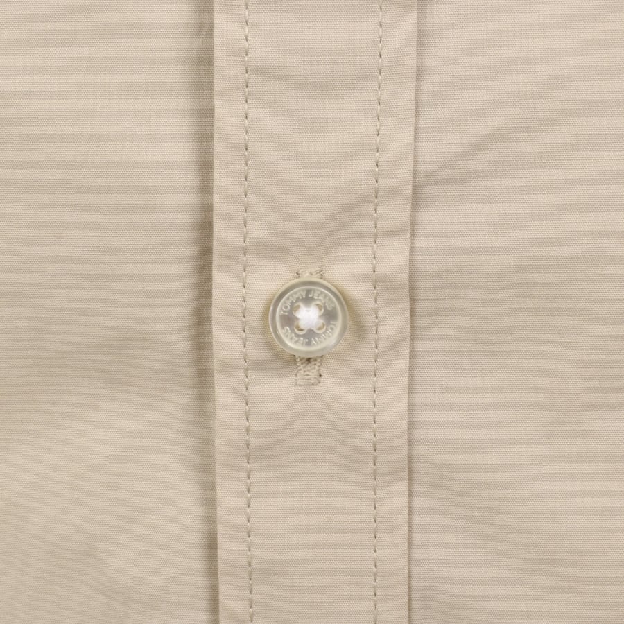 Image number 4 for Tommy Jeans Long Sleeved Shirt Beige