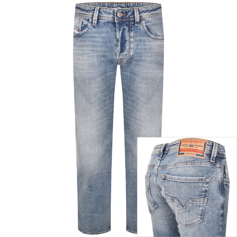 Image number 1 for Diesel 1985 Larkee Regular Fit Jeans Blue