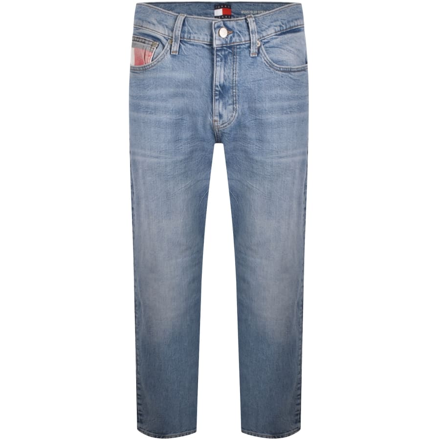 Image number 2 for Tommy Jeans Ryan Slim Fit Straight Jeans Blue