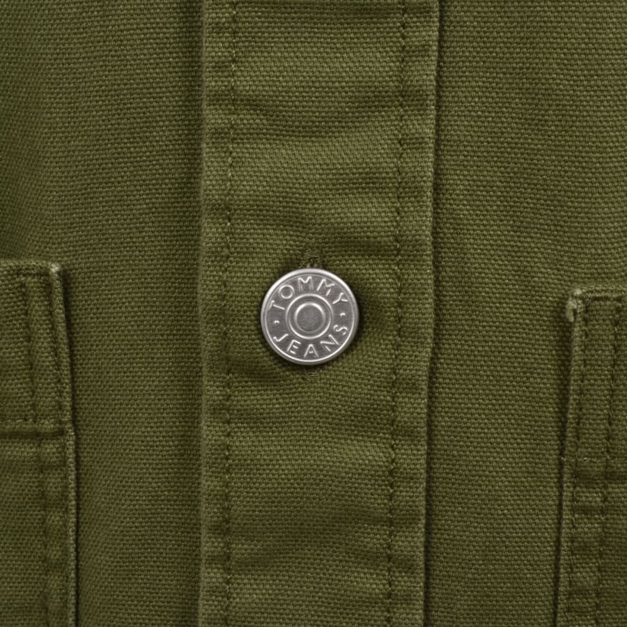 Image number 4 for Tommy Jeans Essential Overshirt Green