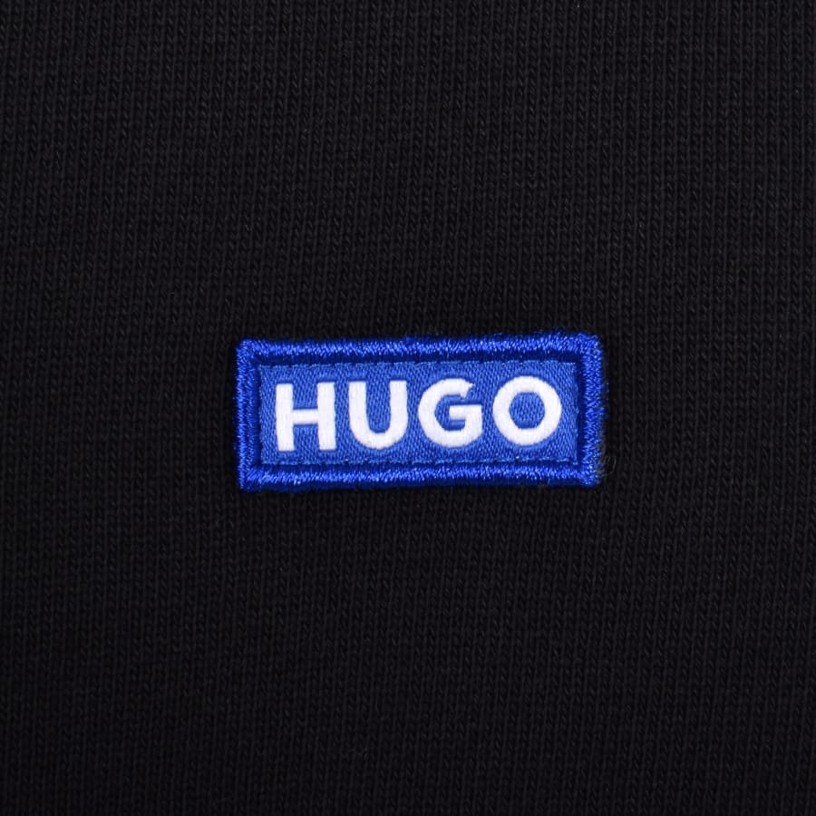 Image number 3 for HUGO Blue Nalonso Hoodie Black