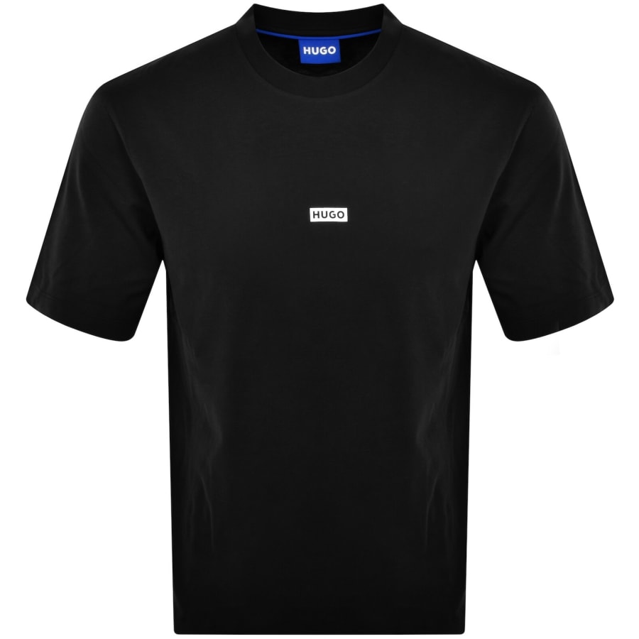 Image number 2 for HUGO Blue Nalono T Shirt Black