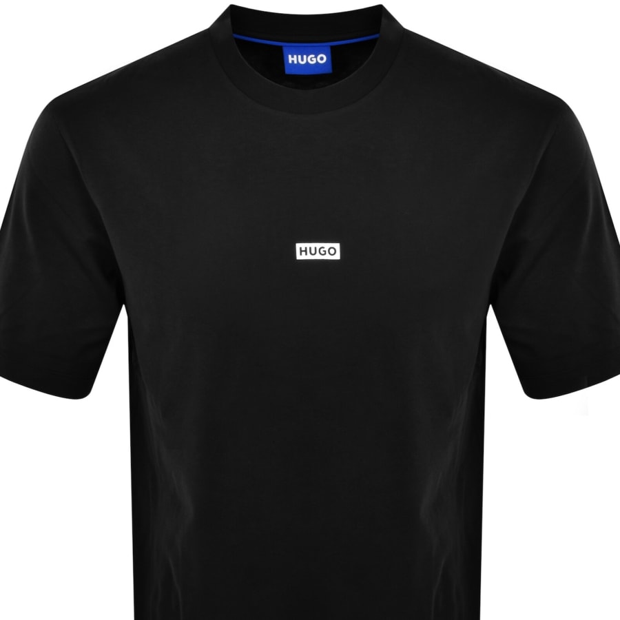 Image number 3 for HUGO Blue Nalono T Shirt Black