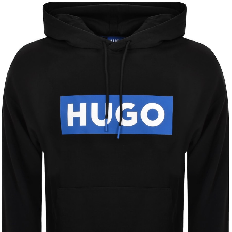 Image number 2 for HUGO Blue Nalves Hoodie Black