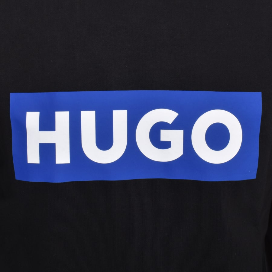 Image number 3 for HUGO Blue Nalves Hoodie Black