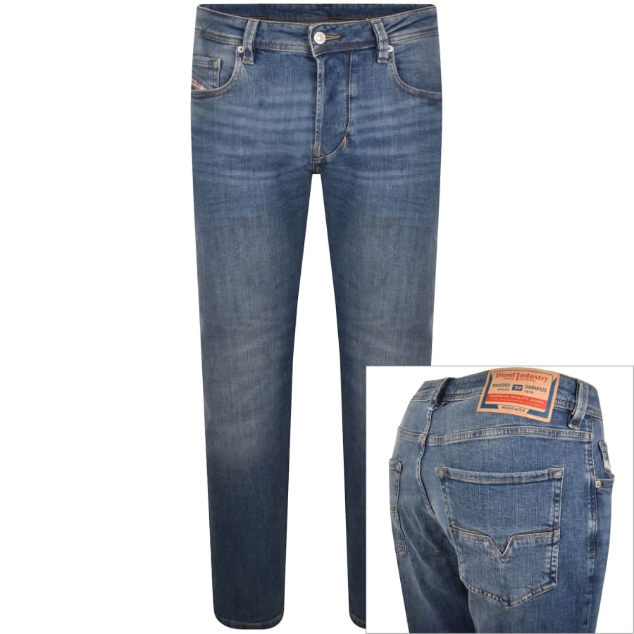 Image number 1 for Diesel Larkee Beex Regular Fit Jeans Blue