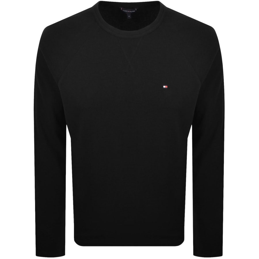 Image number 1 for Tommy Hilfiger Waffle T Shirt Black