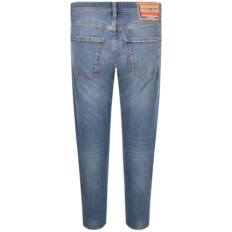 Image number 3 for Diesel D Strukt Slim Fit Dark Wash Jeans Blue