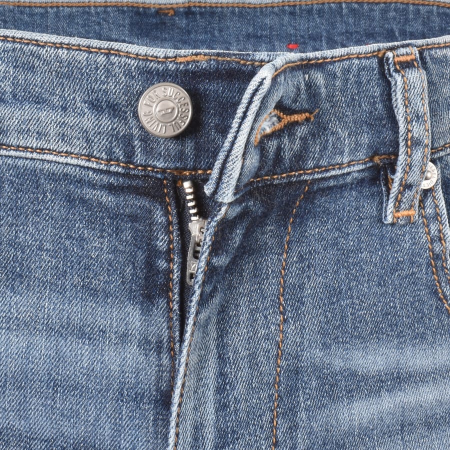 Image number 5 for Diesel D Strukt Slim Fit Dark Wash Jeans Blue