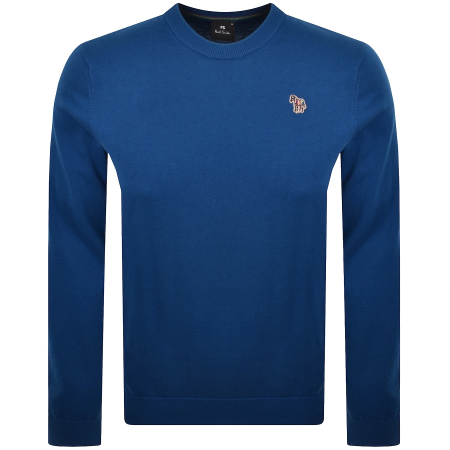 Image number 1 for Paul Smith Crew Neck Knit Jumper Blue
