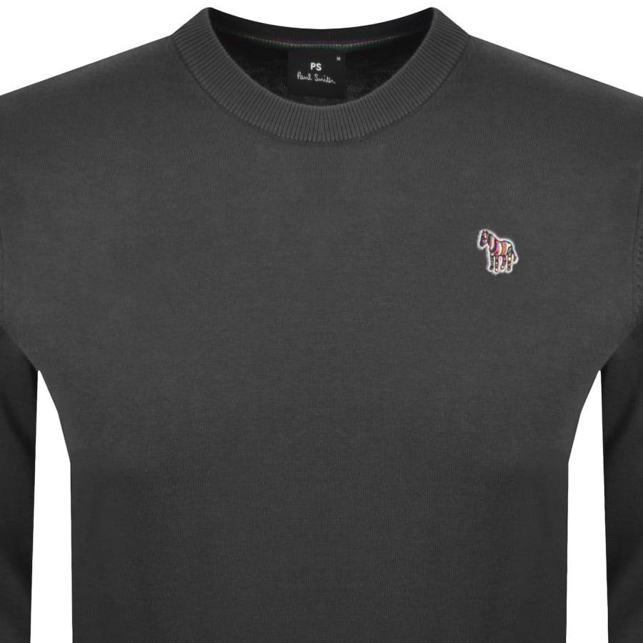 Image number 2 for Paul Smith Crew Neck Knit Jumper Grey