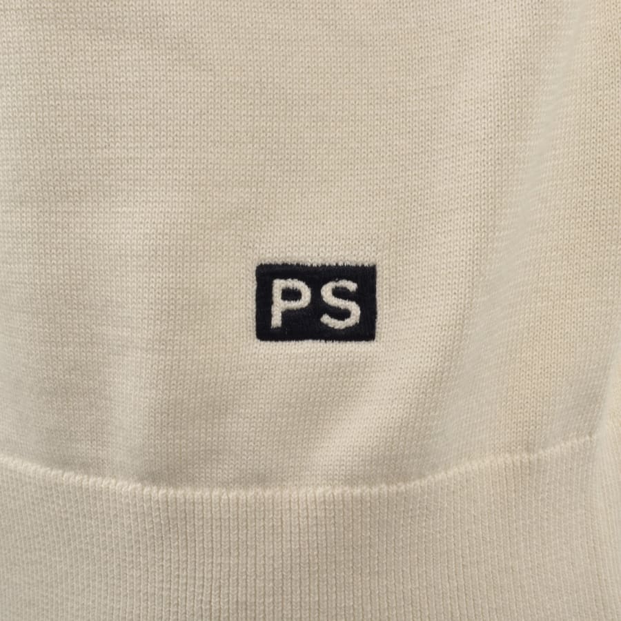 Image number 3 for Paul Smith Short Sleeve Knit Jumper Cream
