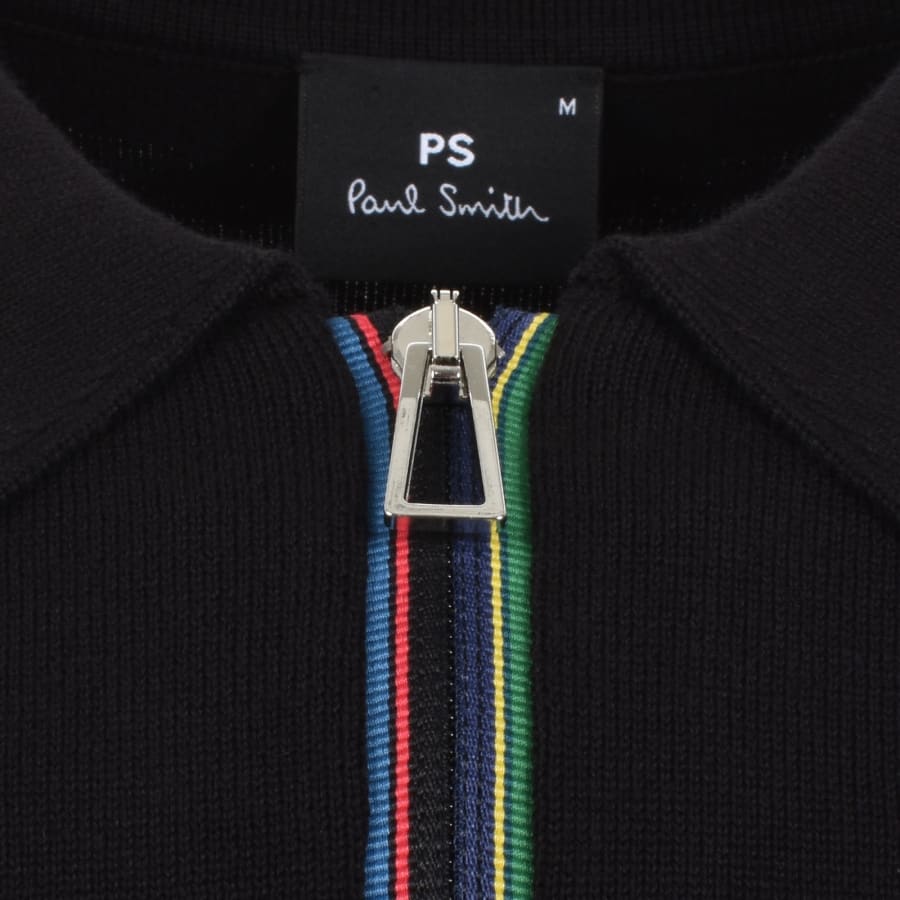 Image number 3 for Paul Smith Polo Knit Jumper Black
