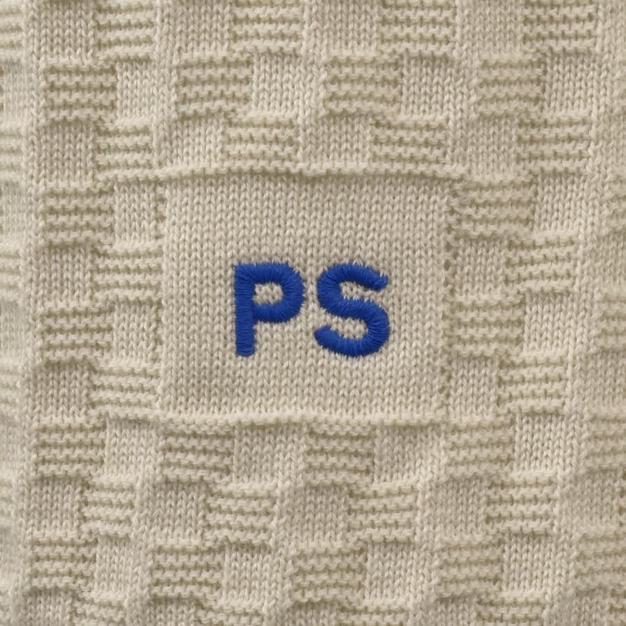 Image number 3 for Paul Smith Short Sleeved Sweater Polo Beige
