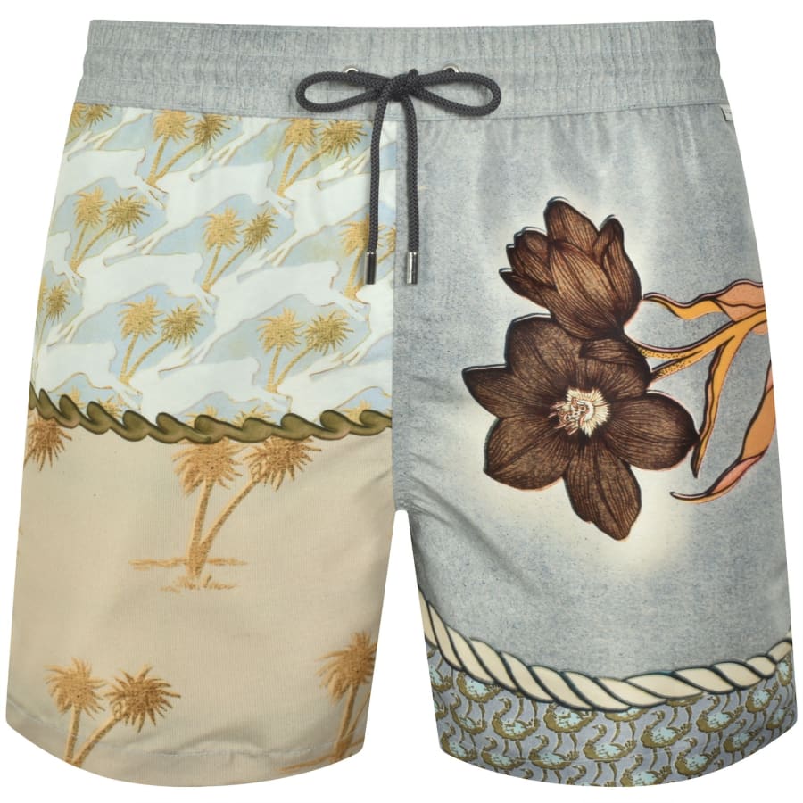 Image number 1 for Paul Smith Print Swim Shorts Light Blue