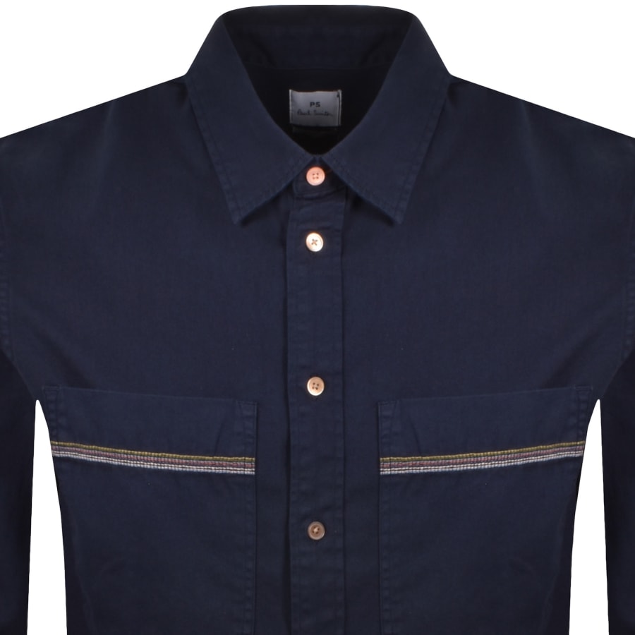 Image number 2 for Paul Smith Long Sleeve Shirt Navy