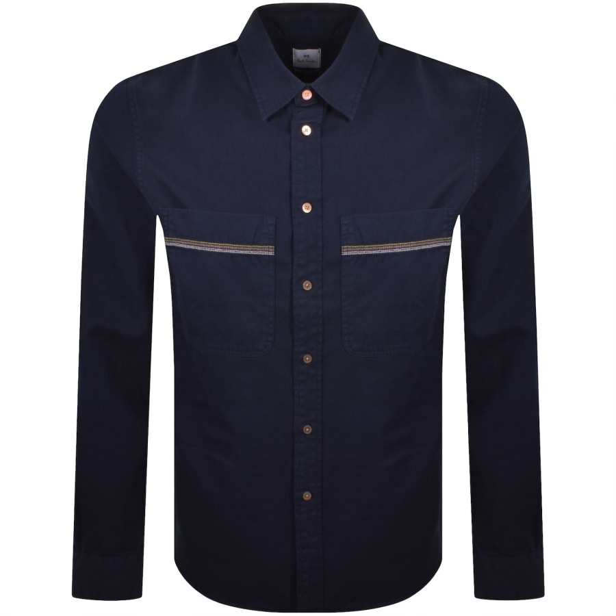 Image number 1 for Paul Smith Long Sleeve Shirt Navy