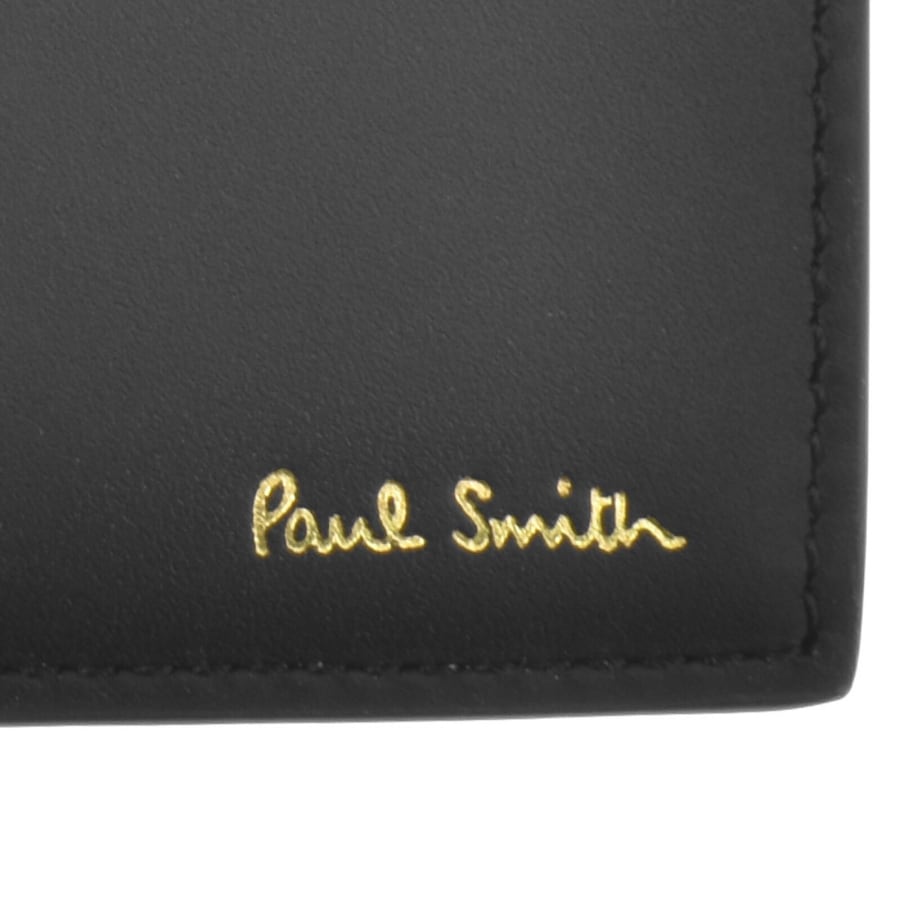 Image number 4 for Paul Smith Stripe Interior Billfold Wallet Black