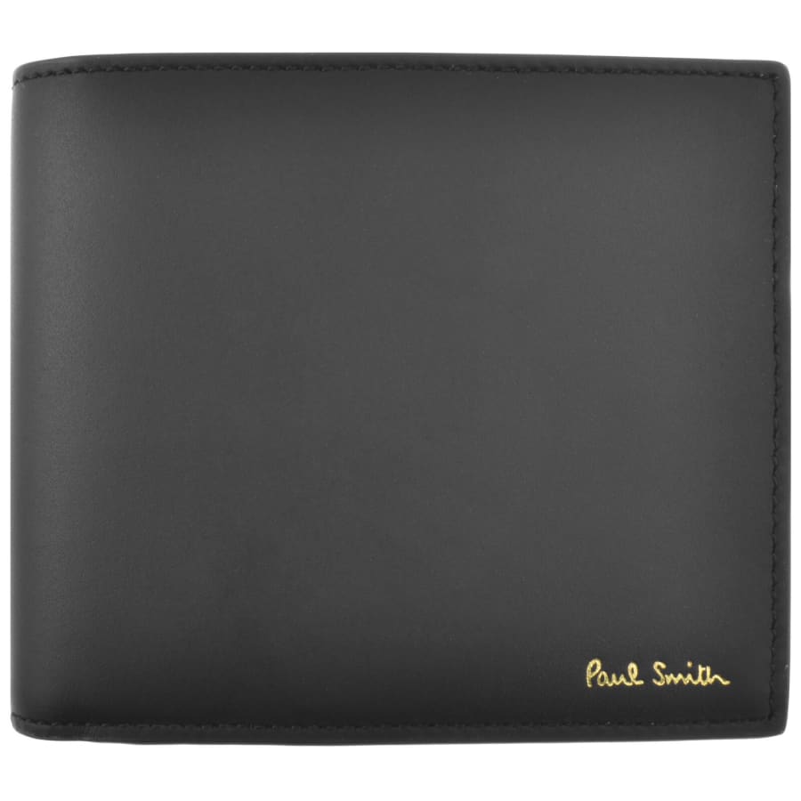 Image number 1 for Paul Smith Stripe Interior Billfold Wallet Black