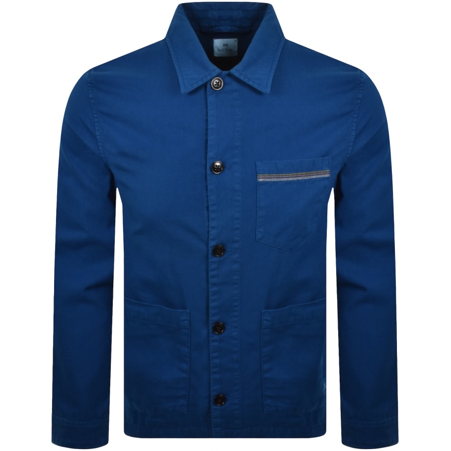 Image number 1 for Paul Smith Casual Fit Overshirt Blue
