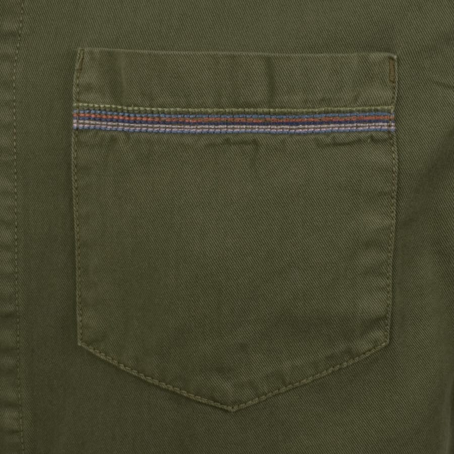 Image number 3 for Paul Smith Casual Fit Overshirt Green