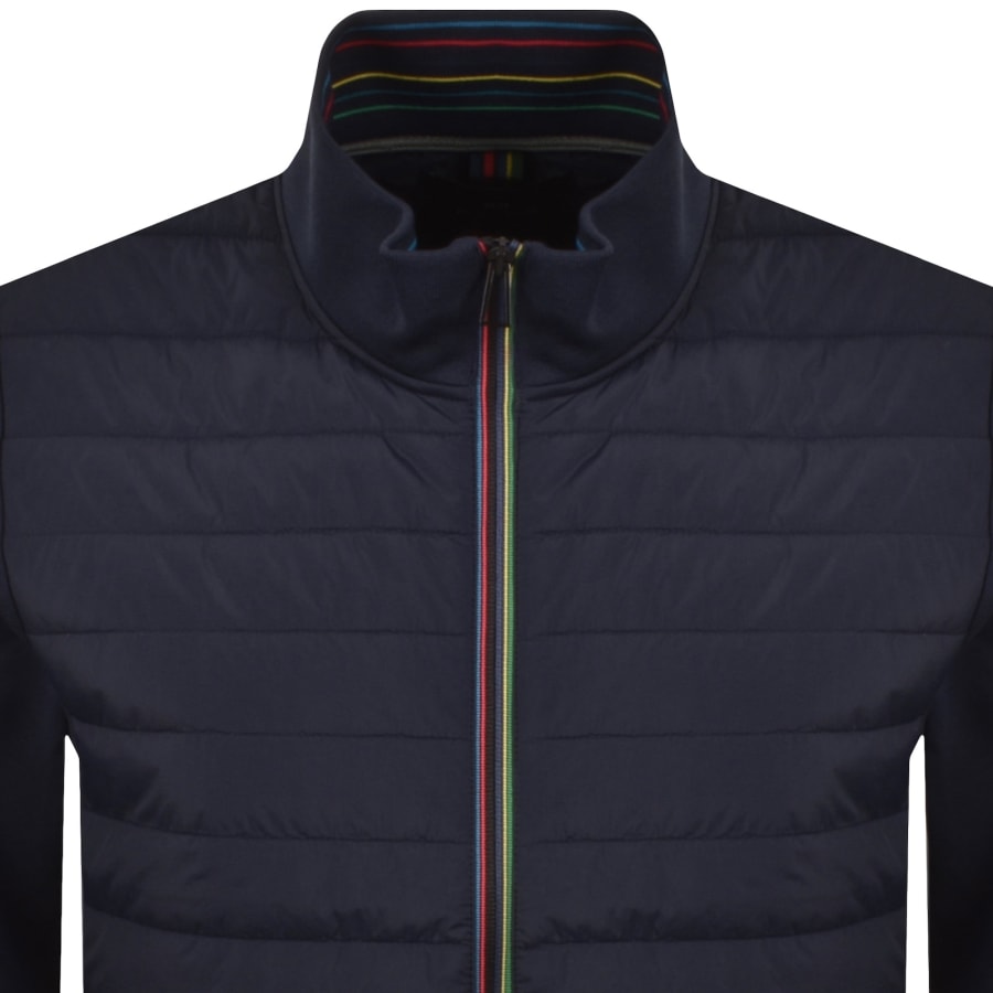 Image number 2 for Paul Smith Mix Media Jacket Navy