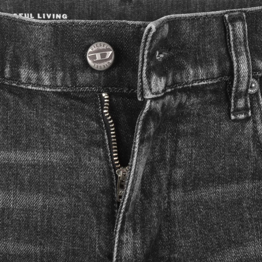 Image number 5 for Diesel D Strukt Slim Fit Mid Wash Jeans Grey