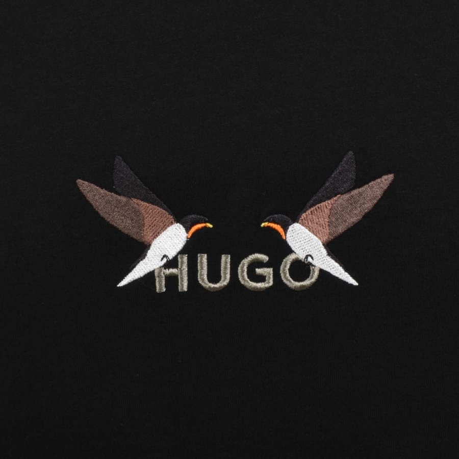 Image number 3 for HUGO Dugolini T Shirt Black