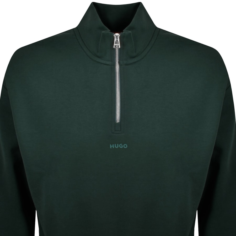 Image number 2 for HUGO Durty244 Sweatshirt Open Green