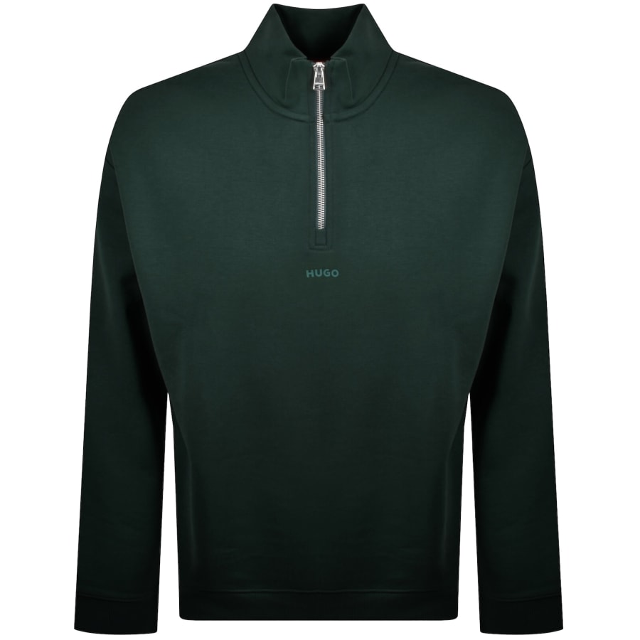 Image number 1 for HUGO Durty244 Sweatshirt Open Green