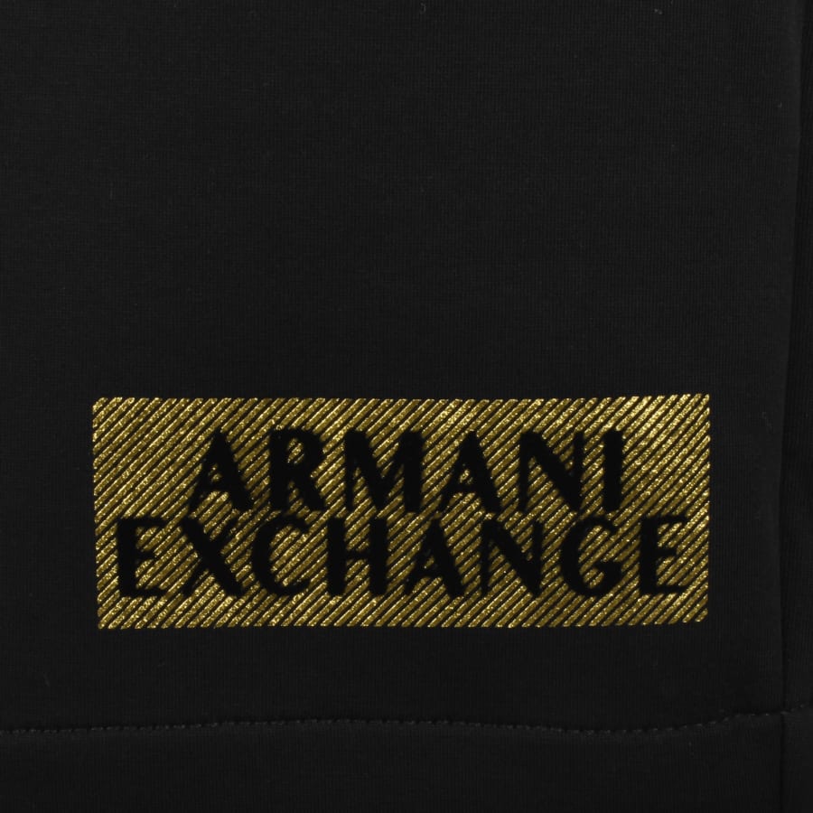 Image number 3 for Armani Exchange Jersey Shorts Black