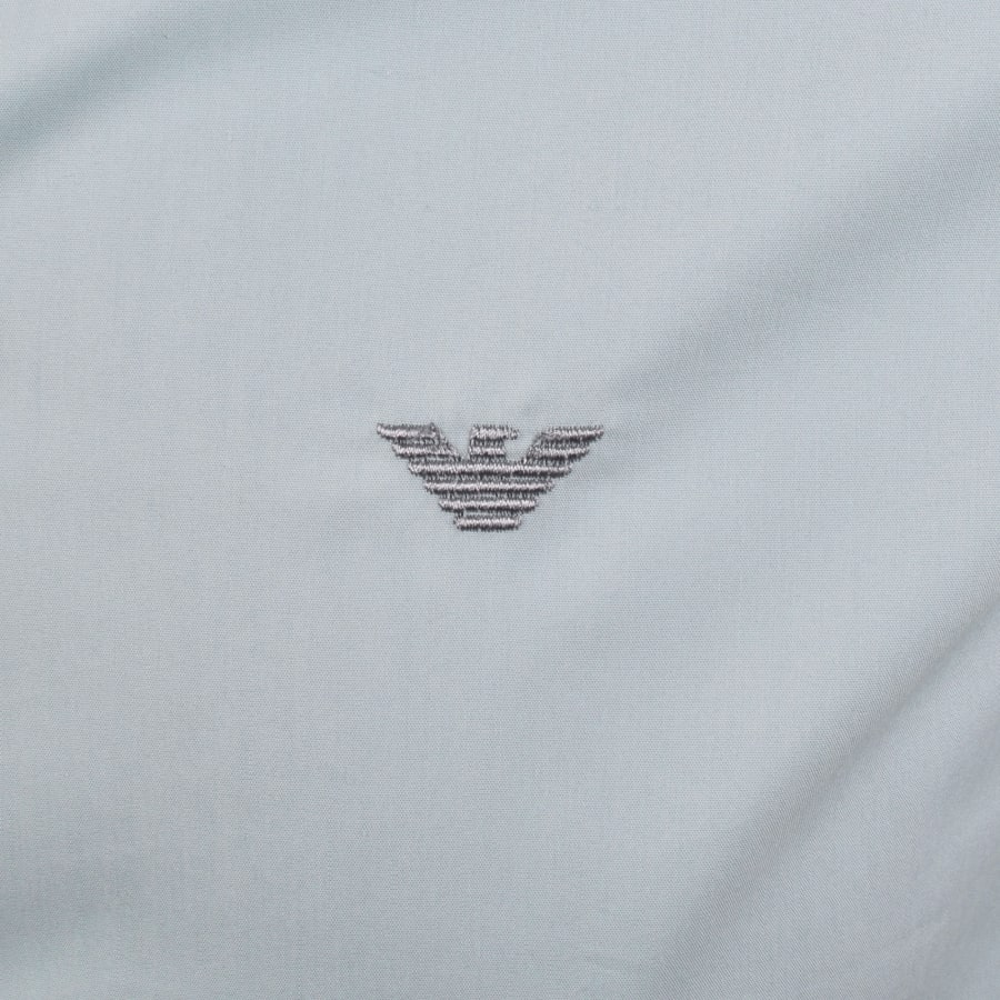 Image number 3 for Emporio Armani Short Sleeved Shirt Blue