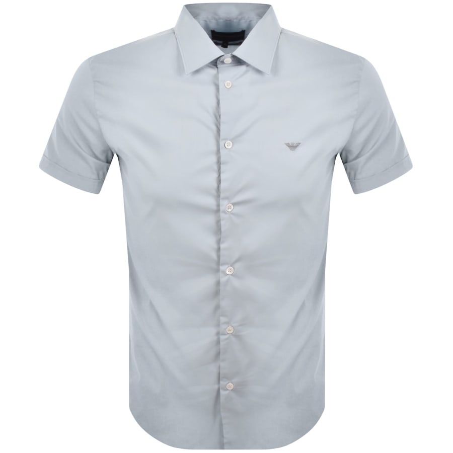Image number 1 for Emporio Armani Short Sleeved Shirt Blue
