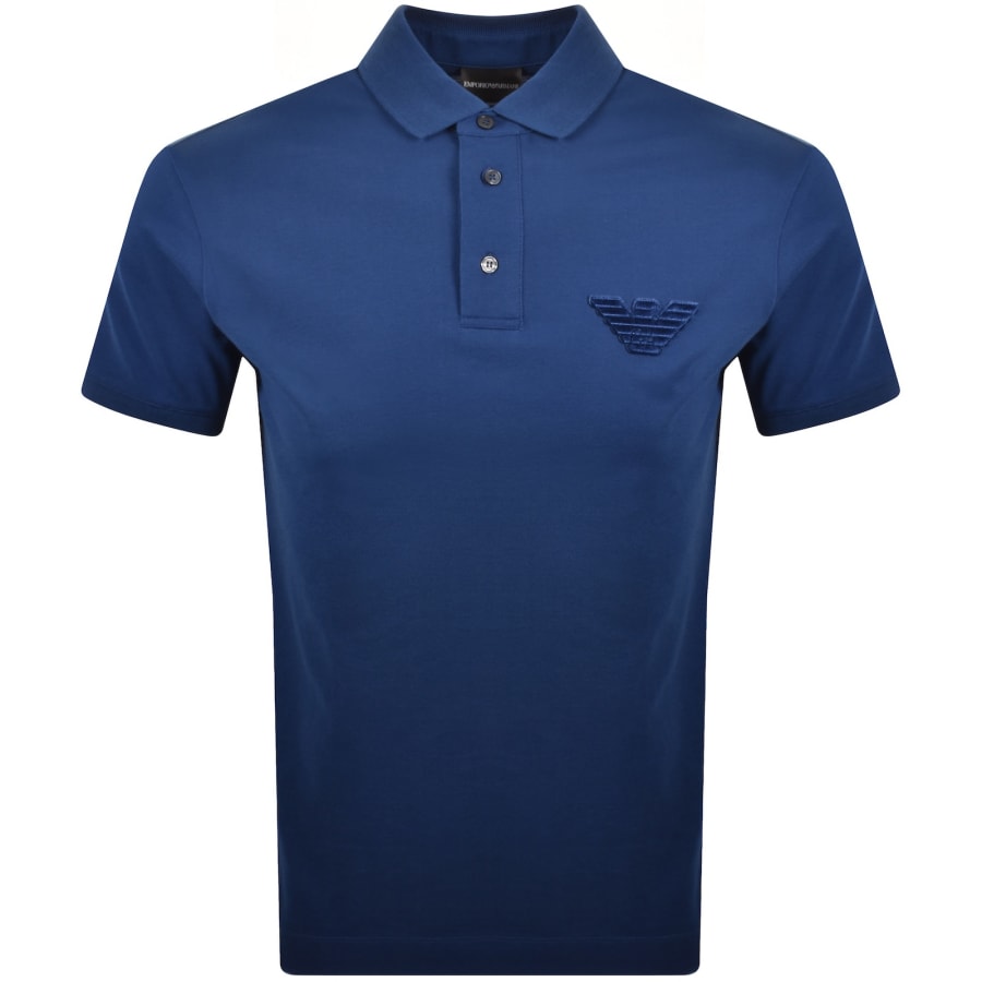 Image number 1 for Emporio Armani Polo T Shirt Blue