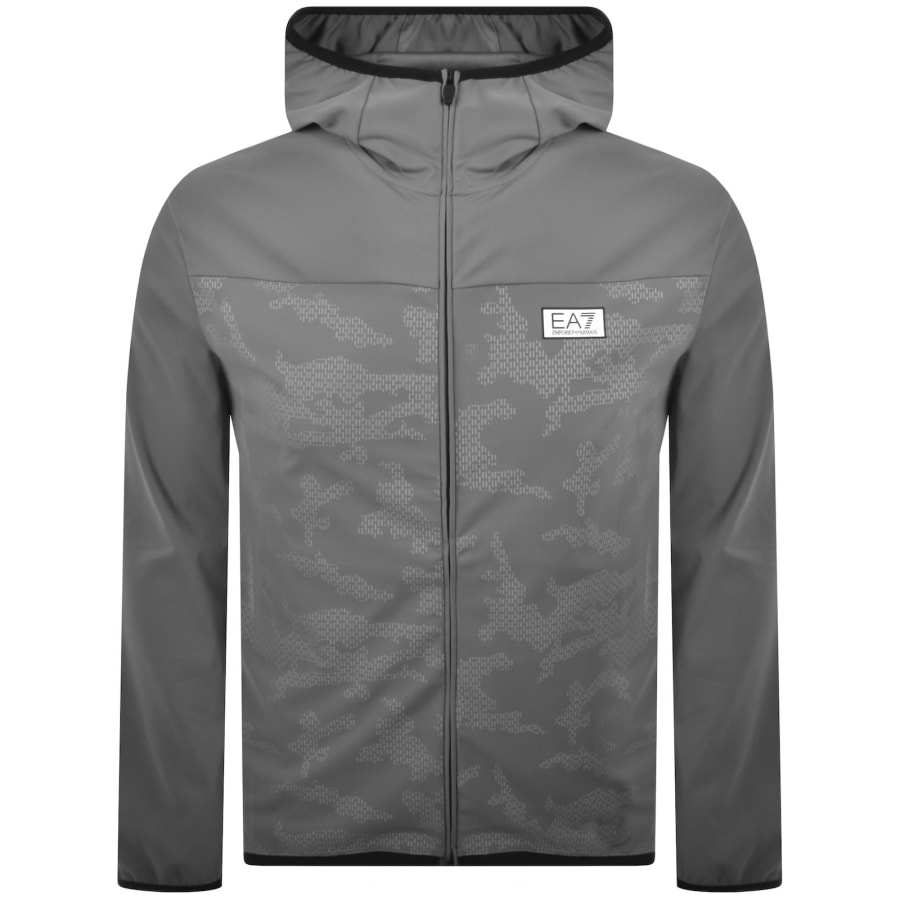 Image number 1 for EA7 Emporio Armani Full Zip Hoodie Grey