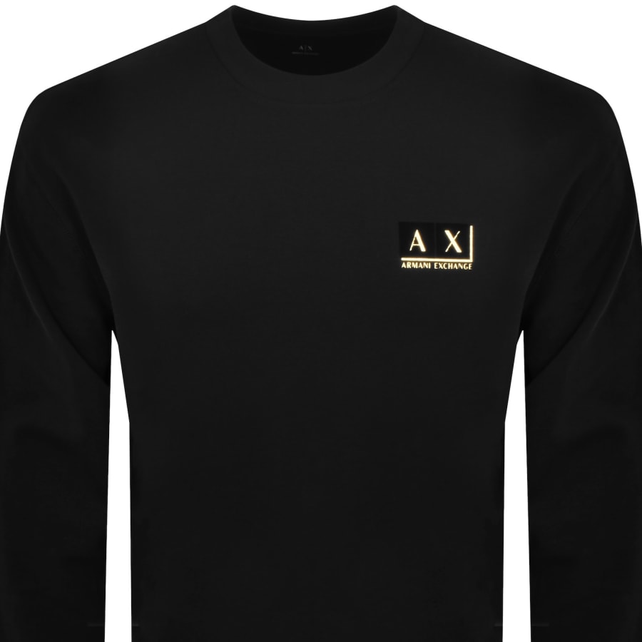 Image number 2 for Armani Exchange Logo Sweatshirt Black