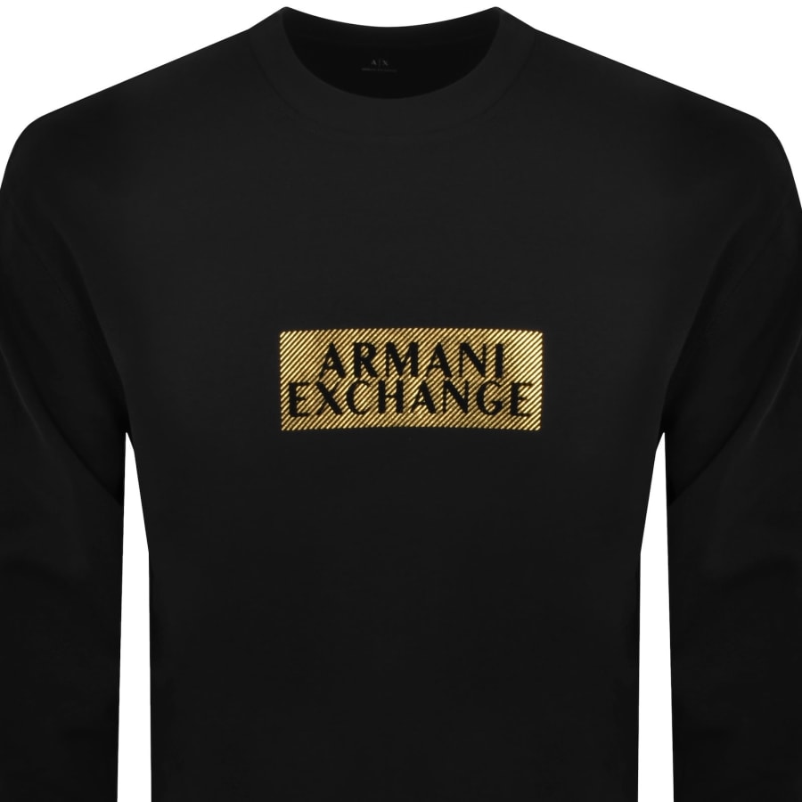 Image number 2 for Armani Exchange Logo Sweatshirt Black