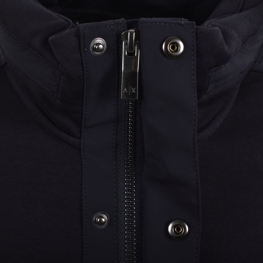 Image number 4 for Armani Exchange Sweatshirt Jacket Navy