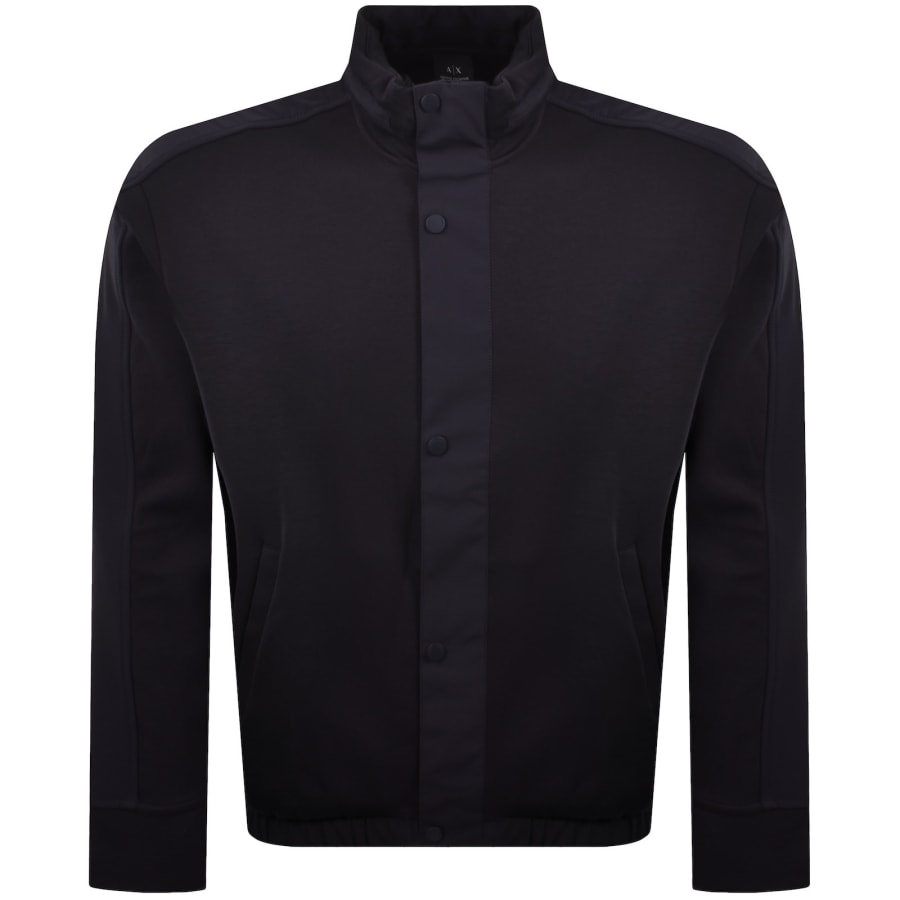 Image number 1 for Armani Exchange Sweatshirt Jacket Navy