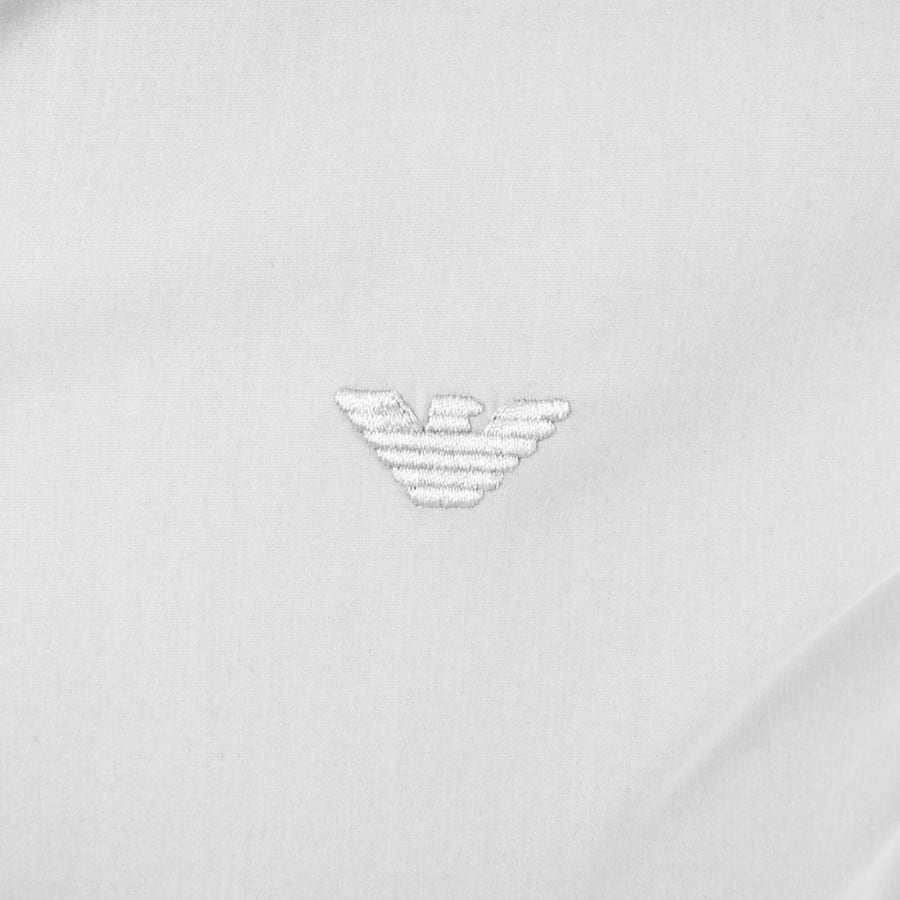 Image number 3 for Emporio Armani Logo Long Sleeve Shirt White