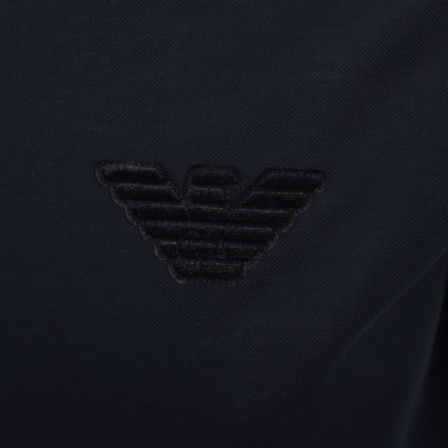 Image number 3 for Emporio Armani Polo T Shirt Iconico Navy