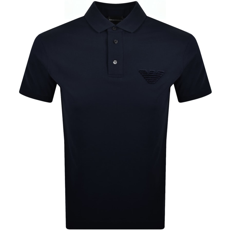 Image number 1 for Emporio Armani Polo T Shirt Iconico Navy