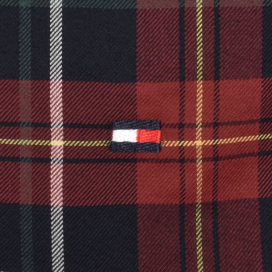 Image number 3 for Tommy Hilfiger Long Sleeve Tartan Shirt Red